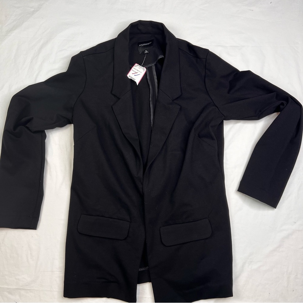 NWT Liverpool Black One Button Stretch Blazer Size Medium L040424